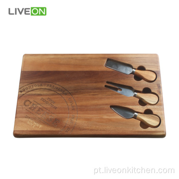 Cheese Cutting Cheese Board Set com conjunto de talheres